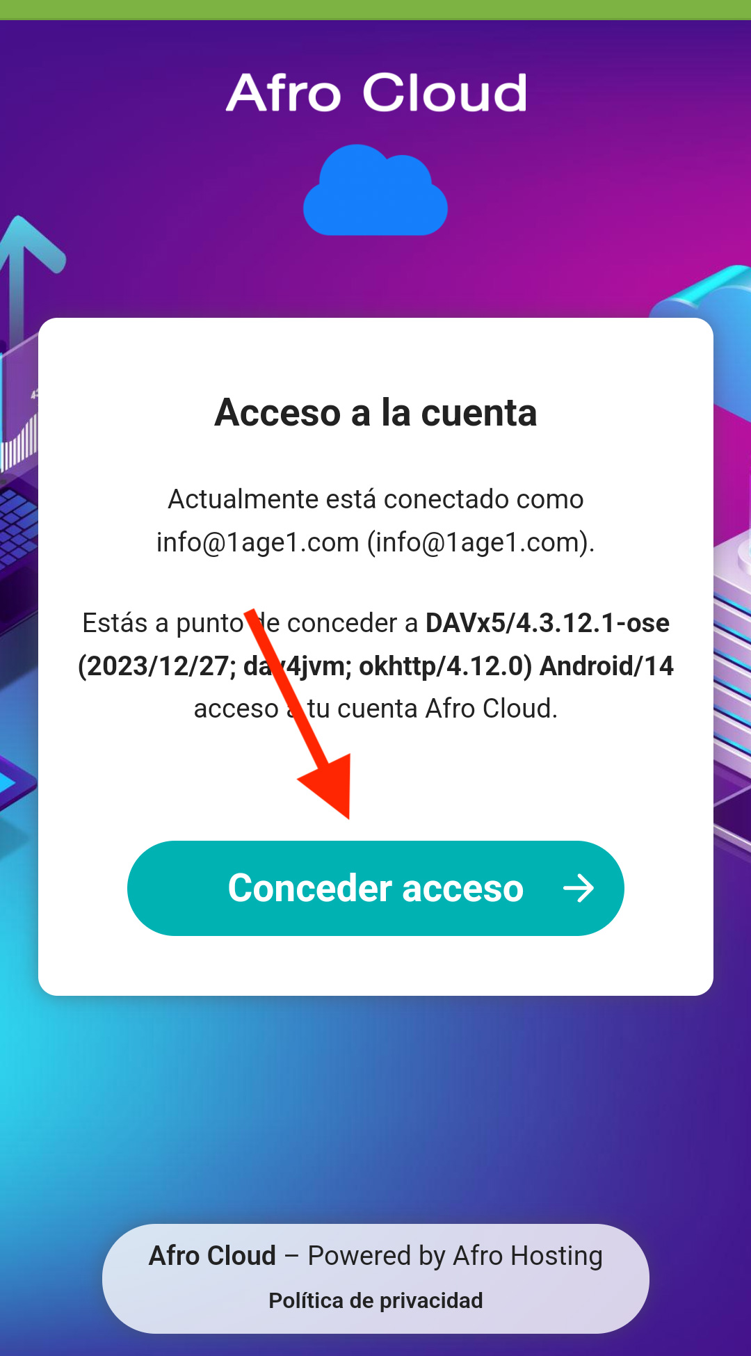 Configurar calendario y contactos Android