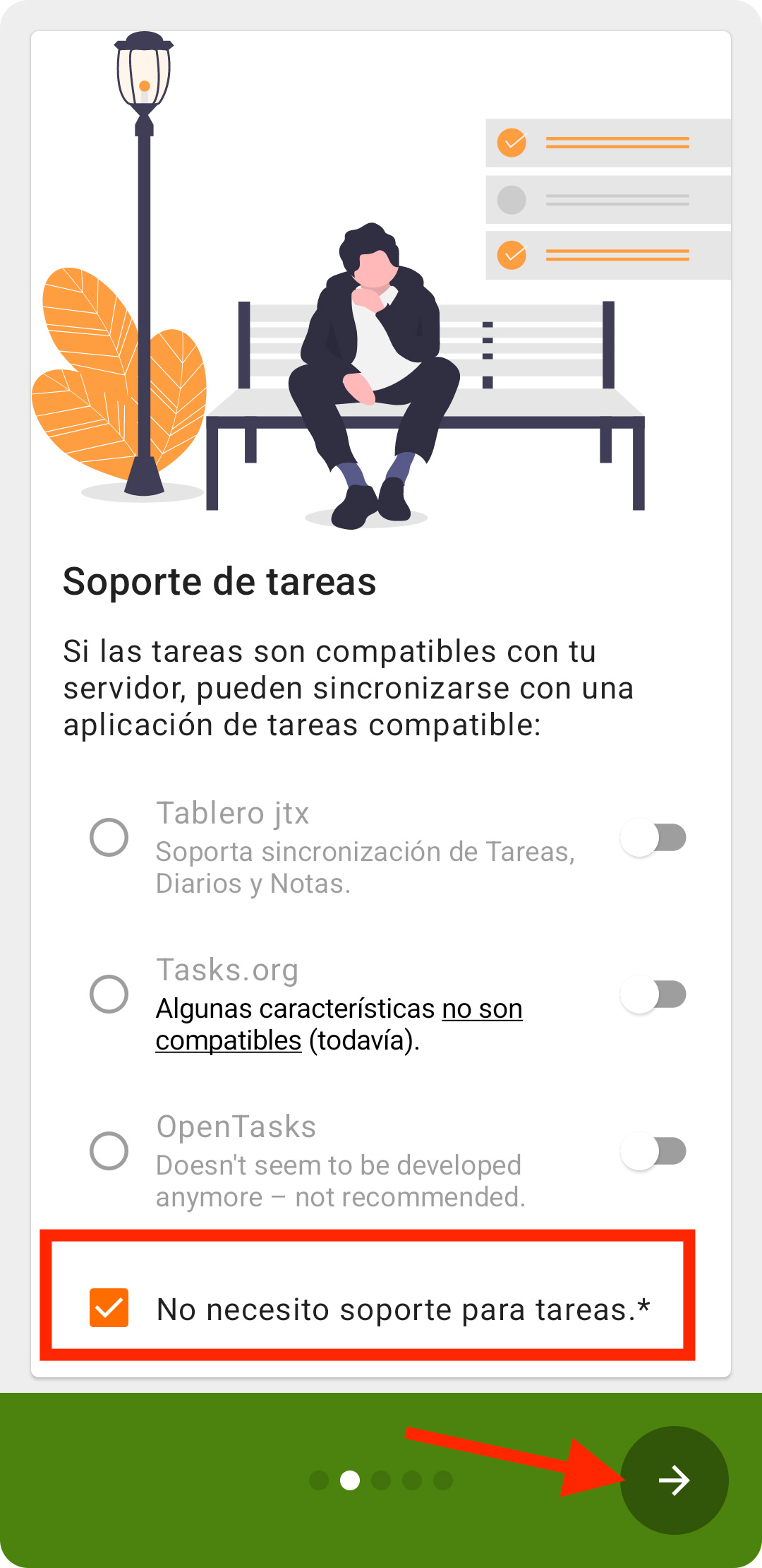 Configurar calendario y contactos Android
