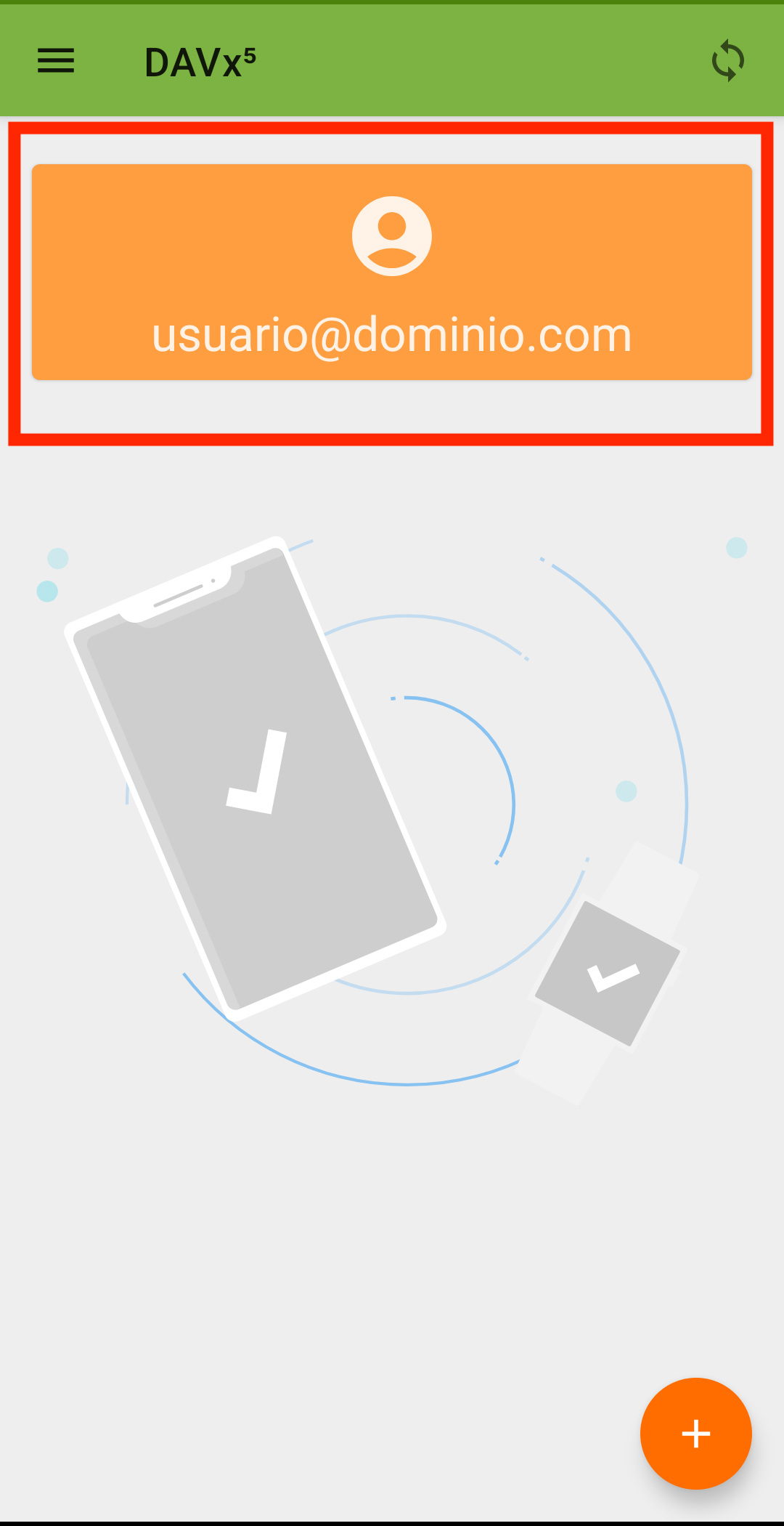 Configurar calendario y contactos Android