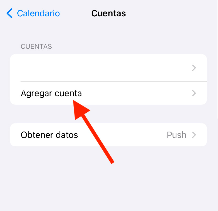 Configurar contactos iPhone