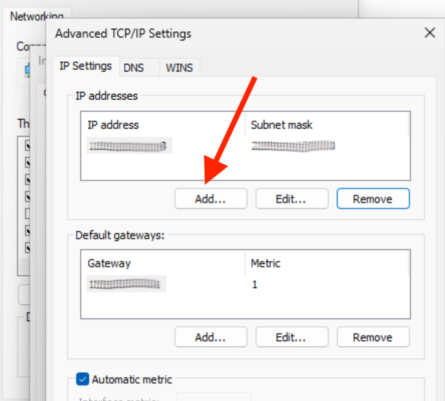 IP adicional Windows