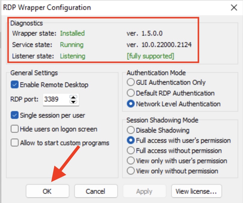 Activar Remote Desktop Multiusuario
