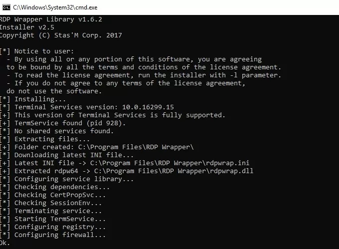 Activar Remote Desktop Multiusuario
