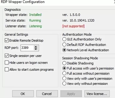 Activar Remote Desktop Multiusuario