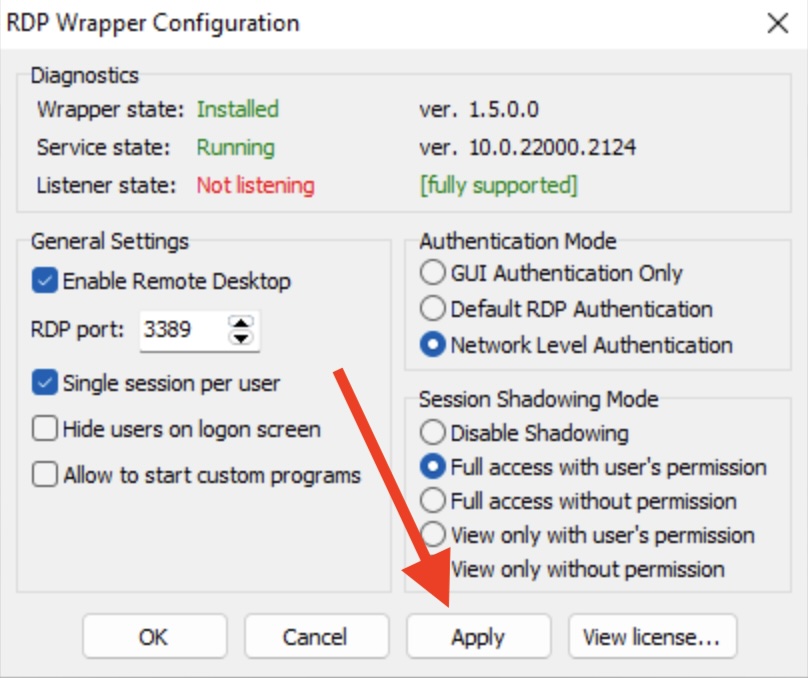 Activar Remote Desktop Multiusuario