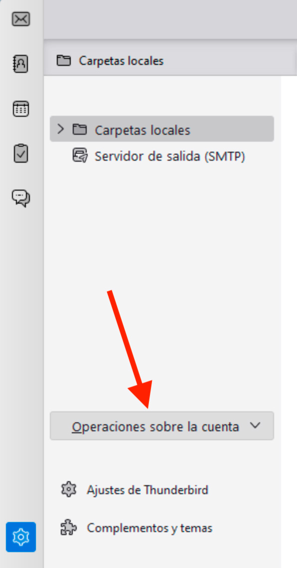 Configurar cliente Thunderbird en Windows
